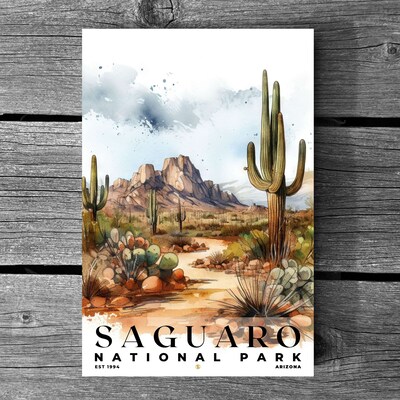 Saguaro National Park Poster, Travel Art, Office Poster, Home Decor | S4 - image3